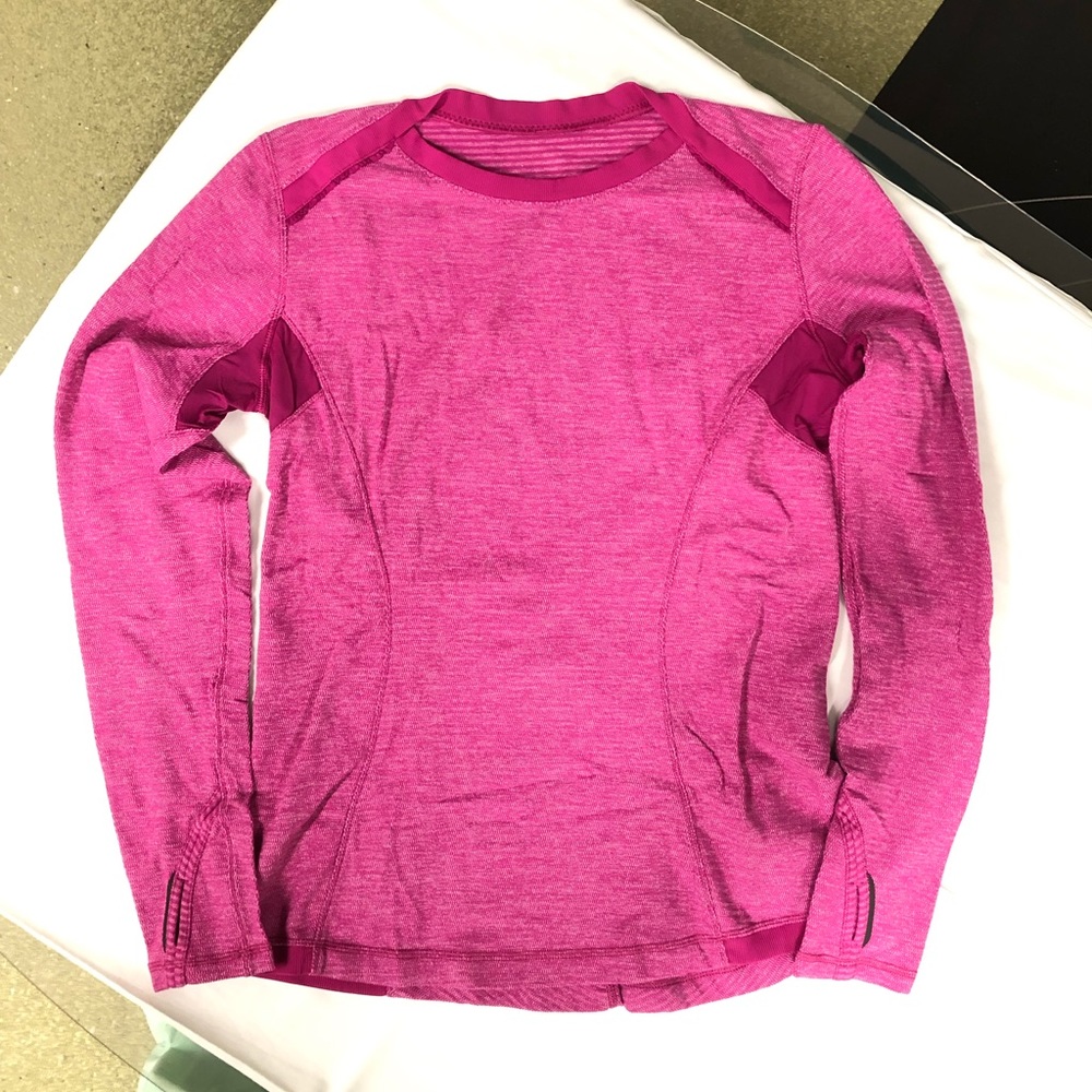 Lululemon LS Fuschia Base Runner? - Size 10